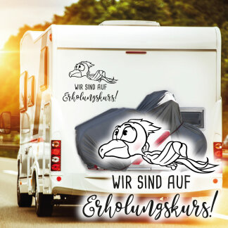 Wohnmobil Aufkleber Urlaub Erholungskurs Auto Womo