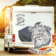 Wohnmobil Aufkleber Adler Eagle LIVE TO RIDE