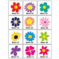 Blumenaufkleber 24 Stück Motivwahl