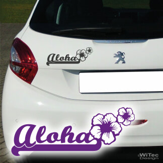 Autoaufkleber Aloha Hibiskus Hawaii Auto Aufkleber