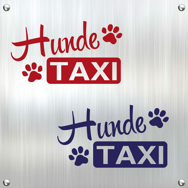 Hunde Taxi Pfoten Autoaufkleber Aufkleber