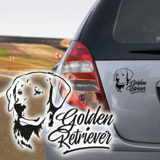 Hundeaufkleber Golden Retriever Auto Aufkleber Hunde