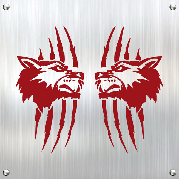 Tribal Wolf Auto Aufkleber - Weißes Vinyl Design 15x10cm Für Fenster & Karosserie