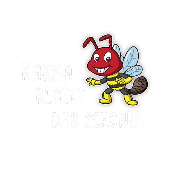 Autoaufkleber Set Karma Biene Mischling Fun Auto Aufkleber