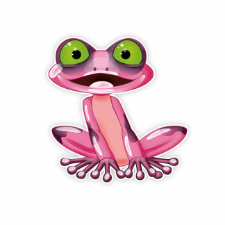 Autoaufkleber Frosch Kröte Pink Frog Auto Aufkleber Fun