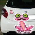 Autoaufkleber Frosch Kröte Pink Frog Auto Aufkleber Fun