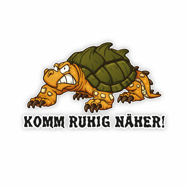 Autoaufkleber Böse Schildkröte Turtle Aufkleber