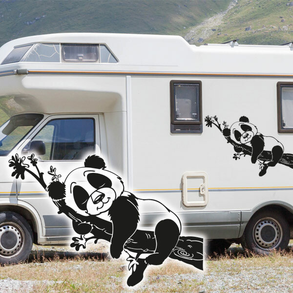 Wohnmobil Aufkleber Panda Bär