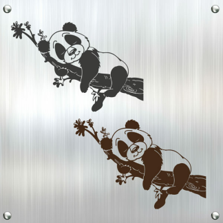 Autoaufkleber Panda Bär Auto Aufkleber Motorhaube