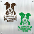 Hundeaufkleber American Staffordshire Terrier  Auto Aufkleber