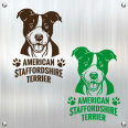 Hundeaufkleber American Staffordshire Terrier Auto Aufkleber