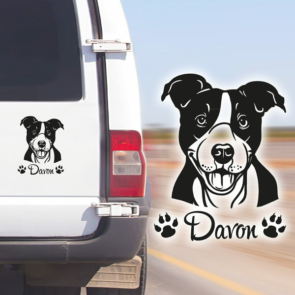 Autoaufkleber - Hundeaufkleber - Sticker vom Hund