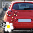 Autoaufkleber Blumen Marienkäfer Set