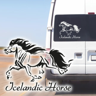 Autoaufkleber Islandpferd Isländer Pony Aufkleber...