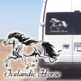 Autoaufkleber Islandpferd Isländer Pony Aufkleber Reitsport Isis