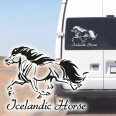 Autoaufkleber Islandpferd Isländer Pony Aufkleber Reitsport Isis