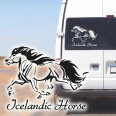 Autoaufkleber Islandpferd Isländer Pony Aufkleber Reitsport Isis