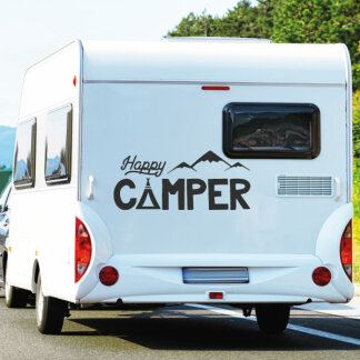 Wohnmobil Aufkleber Happy Camper Tattoo Caravan Womo