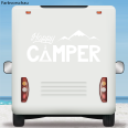 Wohnmobil Aufkleber Happy Camper Tattoo Caravan Womo