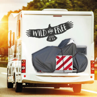 Wohnmobil Aufkleber Adler Eagle Wild and free Camper...