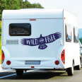 Wohnmobil Aufkleber Adler Eagle Wild and free Camper Wohnwagen