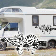 Wohnmobil Aufkleber Kleines Tigerbaby Aufkleber Wohnwagen