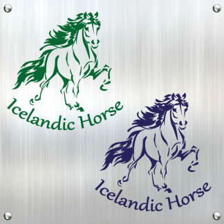 Autoaufkleber Islandpferd Island Pony Aufkleber Reitsport Isis