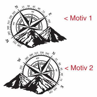 Wohnmobil Aufkleber Kompass Berge Wohnwagen Camper