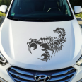 Autoaufkleber Skorpion Design Aufkleber Motorhaube