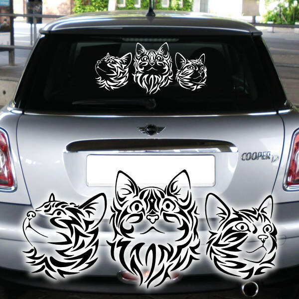 Autoaufkleber Katze Kätzchen Auto Aufkleber Sticker Digitaldruck