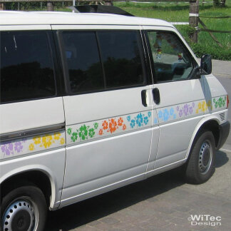 Autoaufkleber Hisbiskus für T4 Bus