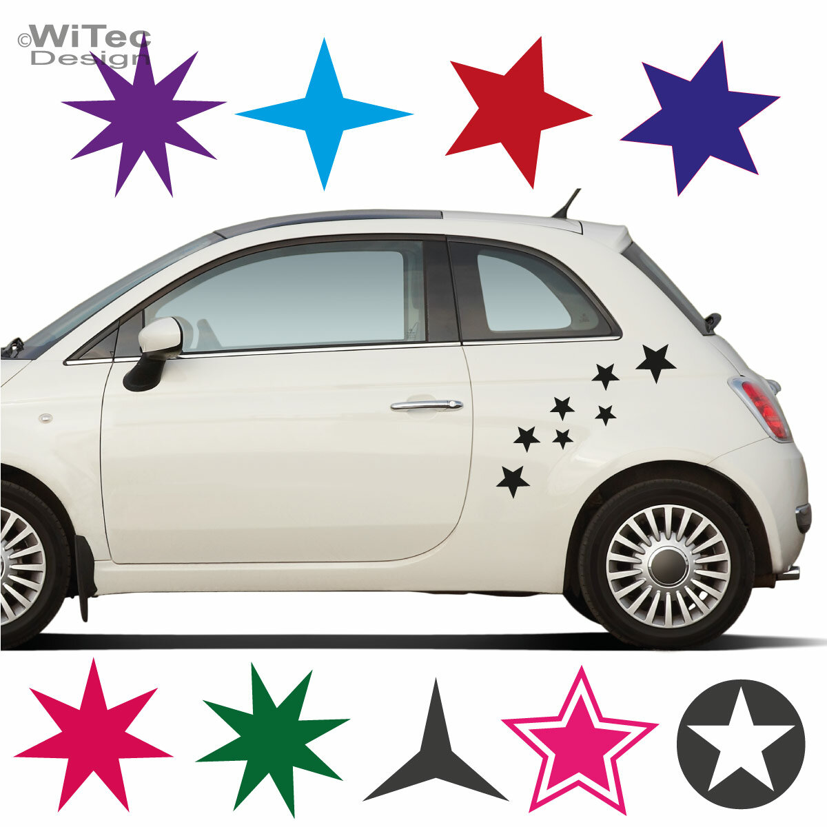 Stickeraffe Auto Aufkleber Sterne Stars Fun Sticker Heckscheibenaufkl, 7,99  €