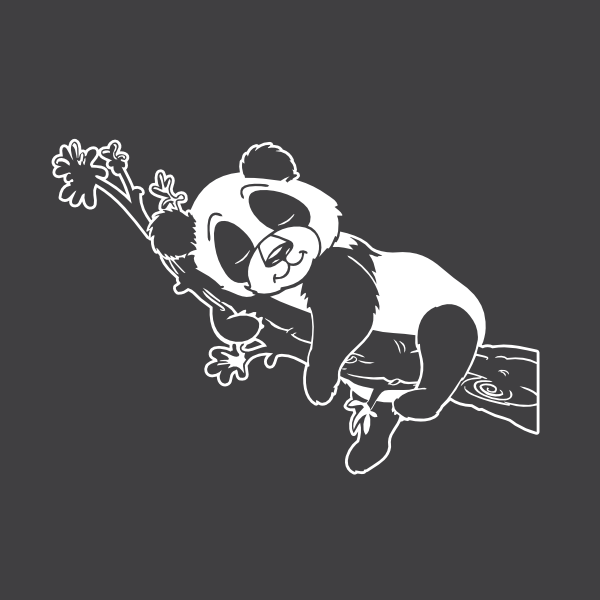 Autoaufkleber Panda Bär Auto Aufkleber für dunkle Pkw