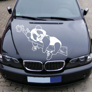 Autoaufkleber Panda Bär Auto Aufkleber für dunkle Pkw