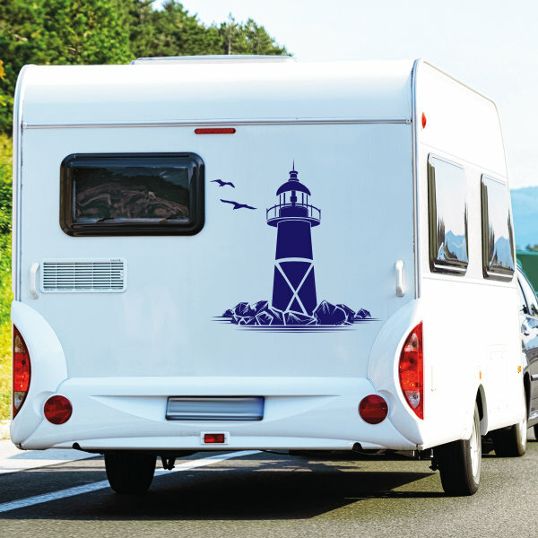 Wohnmobil Aufkleber Leuchtturm Mit Mowen Abc Aufkleber De