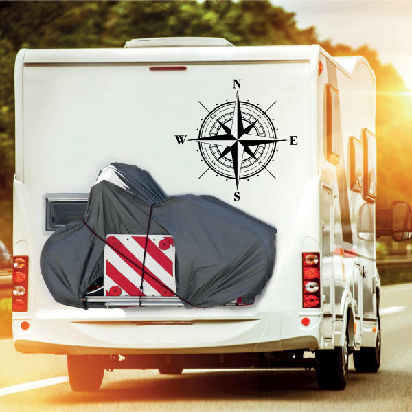 Wohnmobil Aufkleber Kompass Windrose abcaufkleber.de