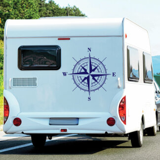 Wohnmobil Aufkleber Windrose Kompass Rose Wohnwagen Caravan
