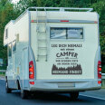 Wohnmobil Aufkleber Leg dich niemals.... Camper Wohnwagen Caravan