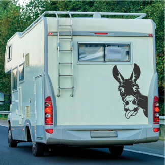 Wohnmobil Aufkleber Lustiger Esel Wohnwagen Caravan