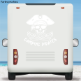 Wohnmobil Aufkleber Camping Pirates Skull Wohnwagen Camper