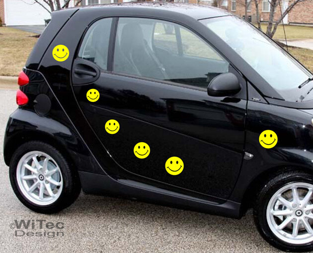 AA101 Smiley Aufkleber Set Auto Autoaufkleber Sticker