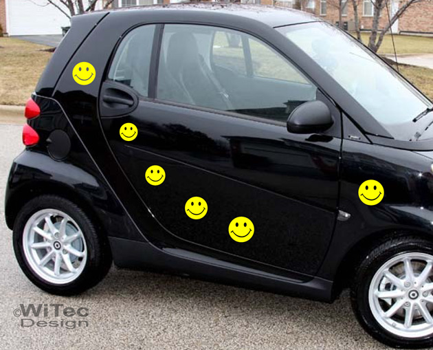 AA101 Smiley Aufkleber Set Auto Autoaufkleber Sticker
