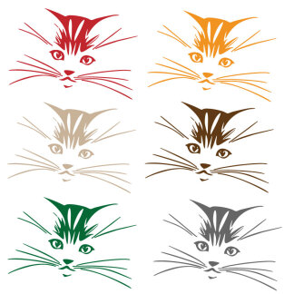 Autoaufkleber Katze Motorhaube