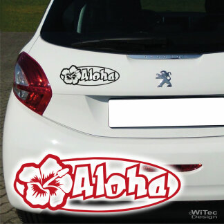 Autoaufkleber Aloha Hibiskus Hawaii Aufkleber Sticker Auto