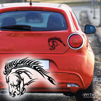 Pferd tribal aufkleber Pferdeaufkleber Autoanhänger