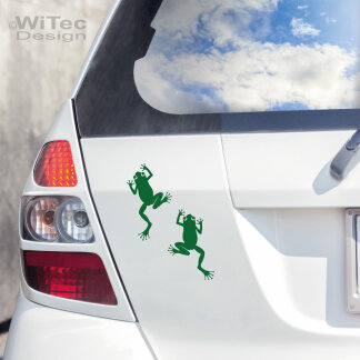 Frosch Auto Aufkleber 2er Set Autoaufkleber Sticker