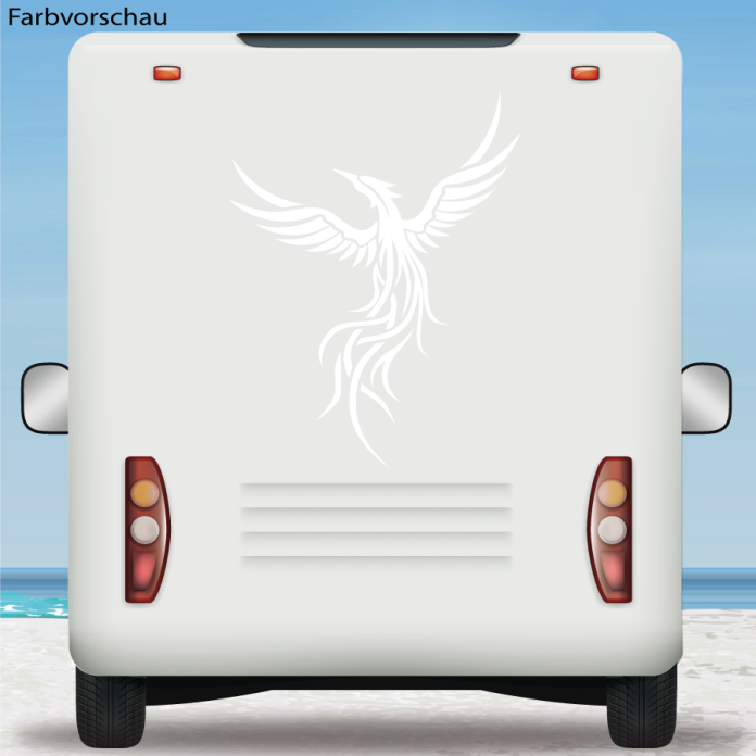 Wohnmobil Aufkleber Phönix Feuervogel Wohnwagen Camper