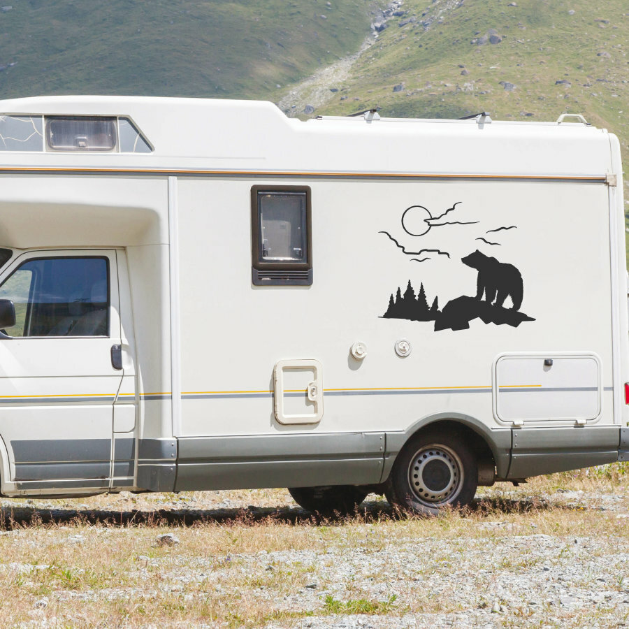 Aufkleber für Auto - Aufkleber Landschaften für Reisemobil, Camper oder Auto