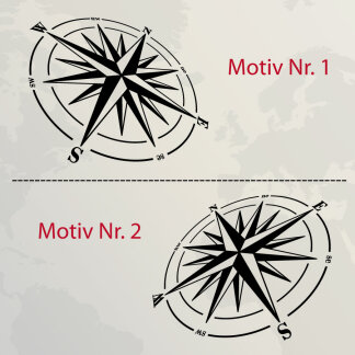 Wohnmobil Aufkleber Kompass Windrose Wohnwagen Camper
