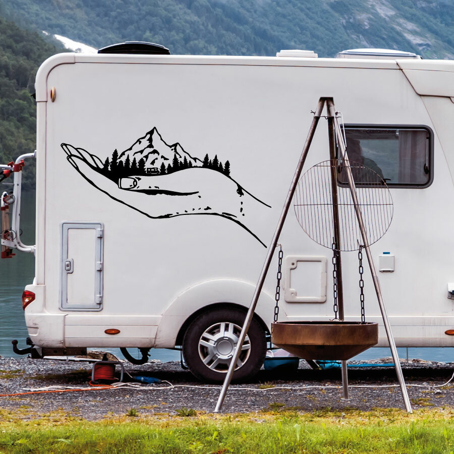 Adventure Caravan Wohnmobil Wohnwagen Camping Aufkleber Sticker